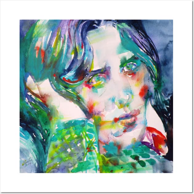 OSCAR WILDE watercolor portrait .5 Wall Art by lautir